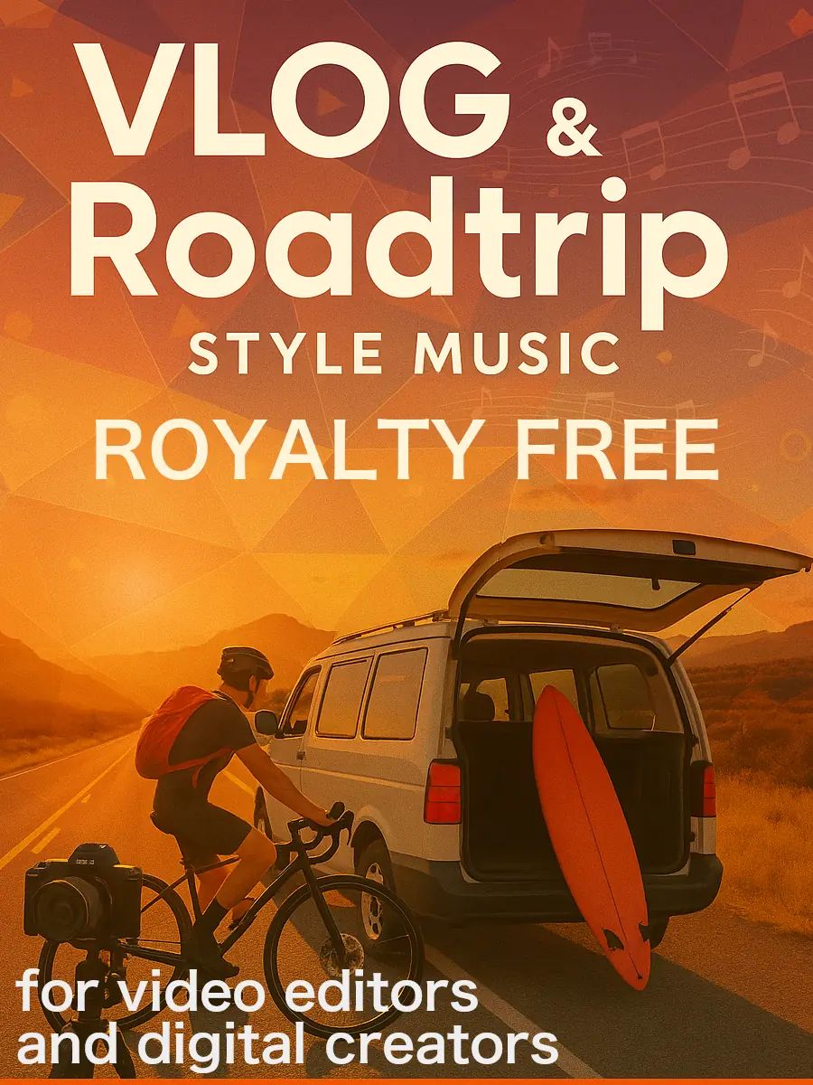 Vlog & Roadtrip Style Music Pack - 40 Royalty Free Songs for Vlogs and Outdoor Adventures product image (1)