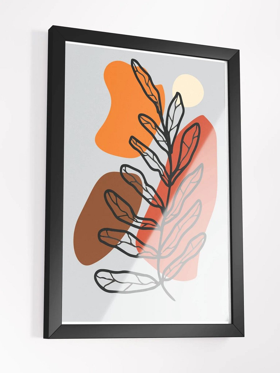 Modern Leafy Branch Framed Art Poster product image (15)