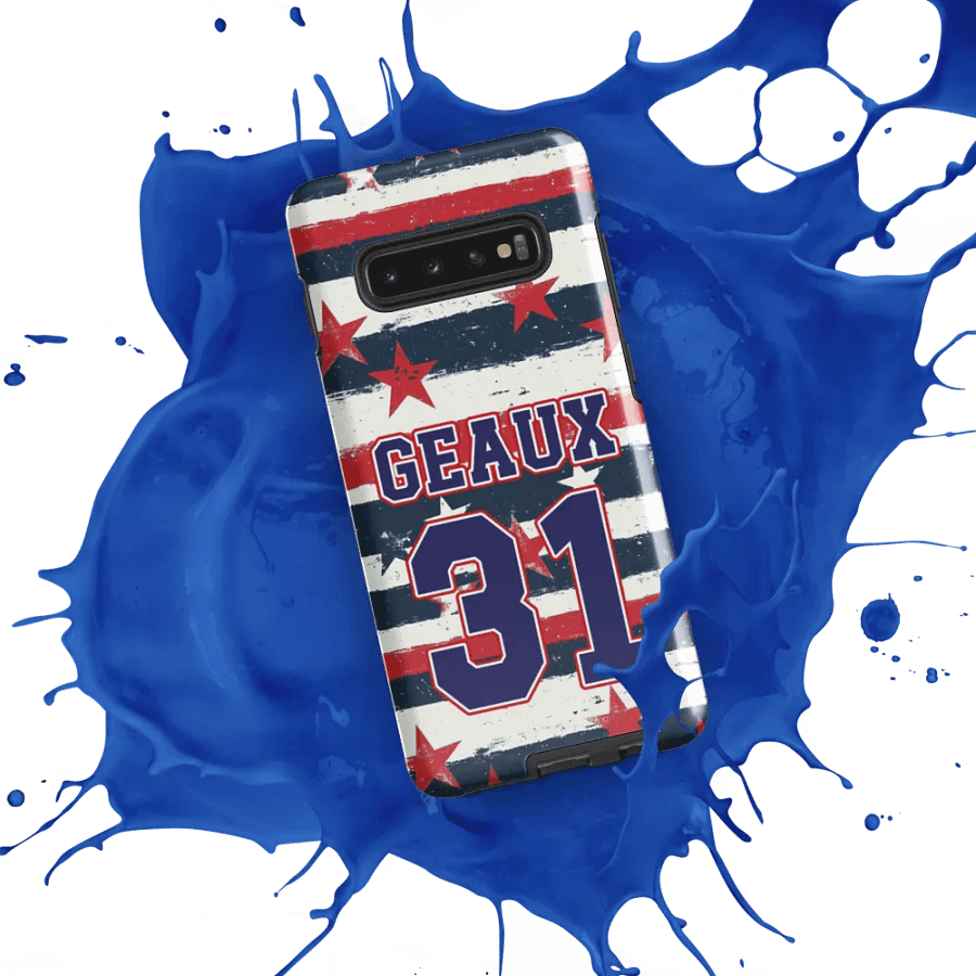 Geaux 31 - Vintage Stars & Stripes Layered Phone Case for Samsung Phones product image (7)
