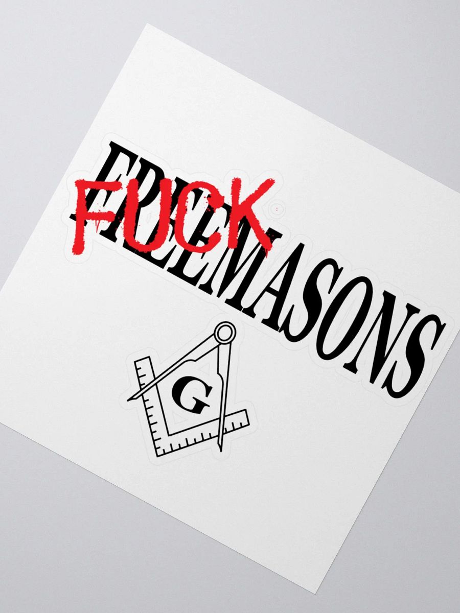 Fuck Masons - Kiss Cut Stickers product image (2)