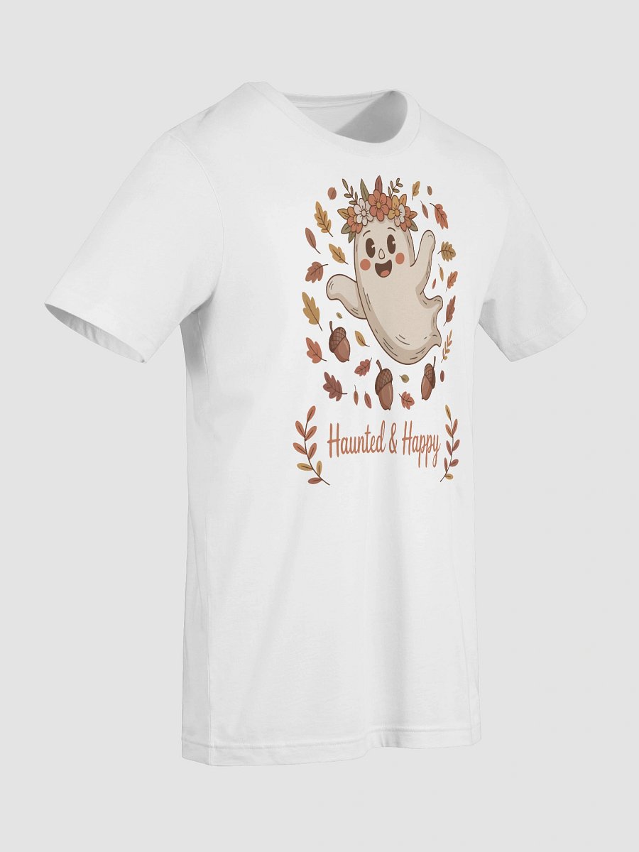 👻 Haunted & Happy Cute Ghost Halloween T-Shirt – Cozy Fall Tee product image (81)