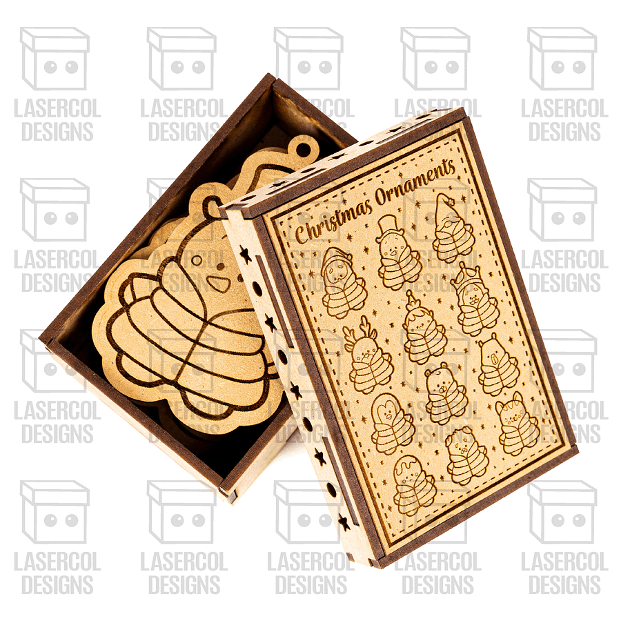 Christmas Ornaments Box - Laser Cut Files product image (9)
