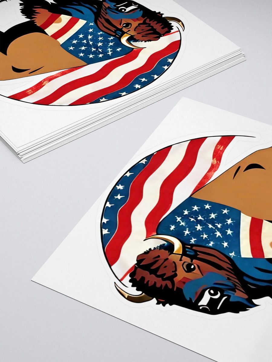 American Originals Bison Kiss Cut Stickers product image (12)
