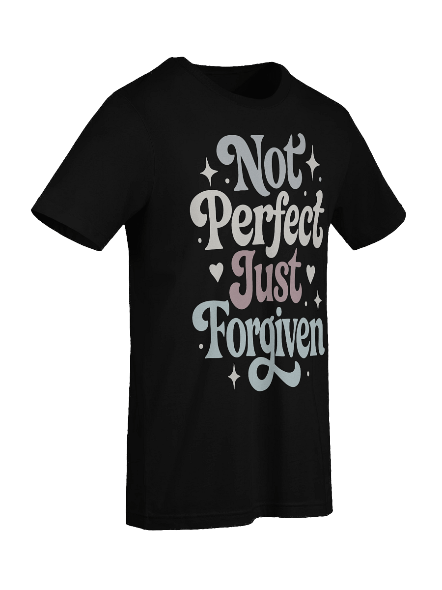 Not Perfect Just Forgiven Retro Christian Super Soft Tee product image (5)