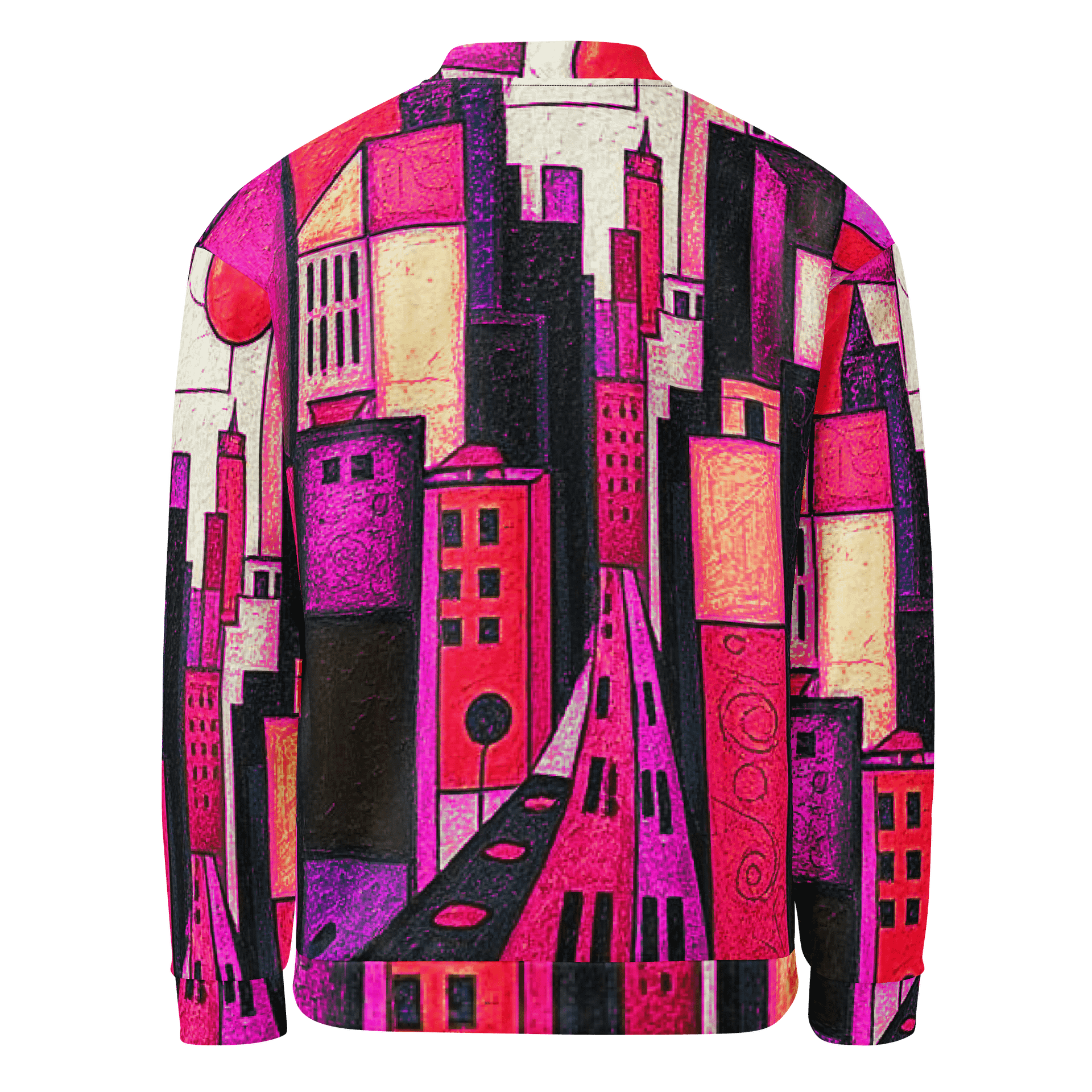 Red City Bomber Jacket product image (2)