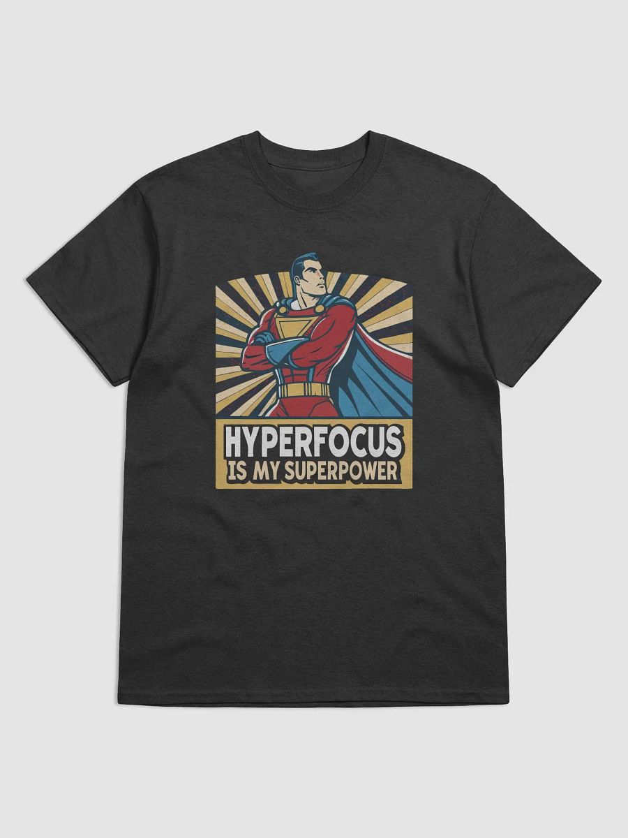 Hyperfocus Is My Superpower T-Shirt | ADHD Autism Superhero Design | Neurodivergent Pride Retro Comic Tee product image (9)