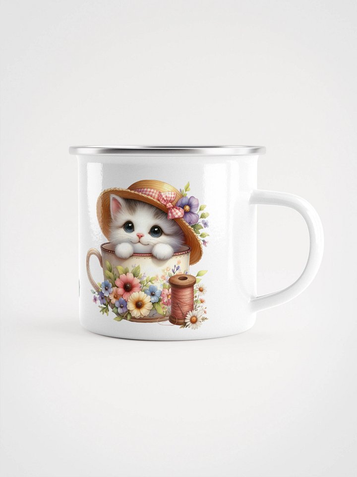 Sew Amazingly Cute Kittens Enamel Mug product image (1)