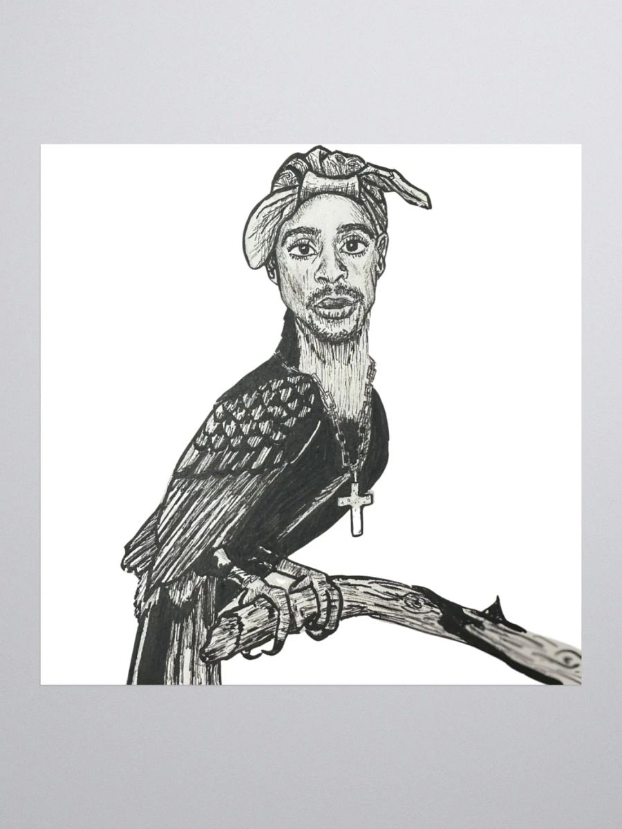 Tupac Toucan Sticker product image (1)