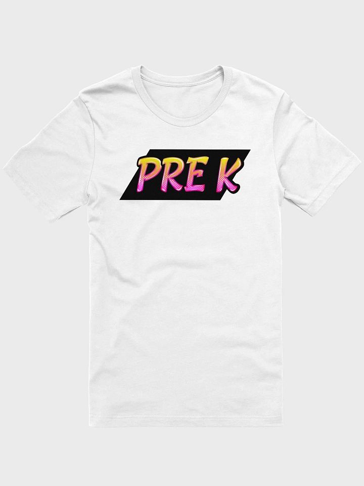 PRE-K Teacher Shirt - Pink + Yellow Bold Letters product image (2)
