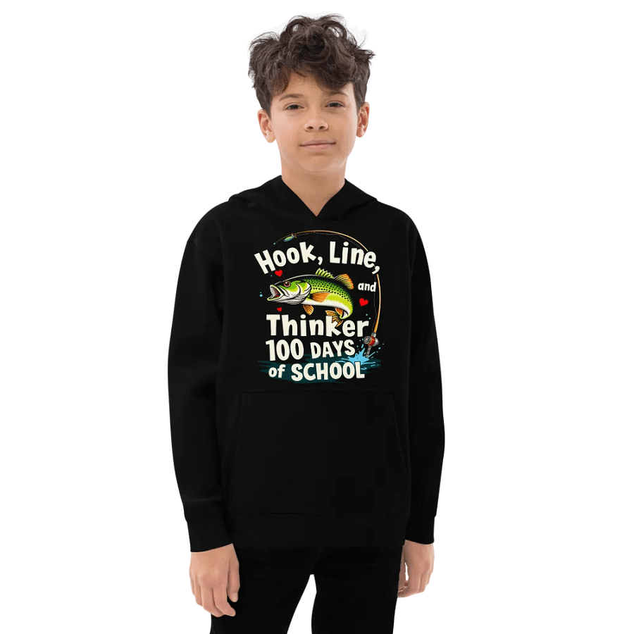 Hook, Line, Thinker 100 Days of School Youth Pullover product image (1)