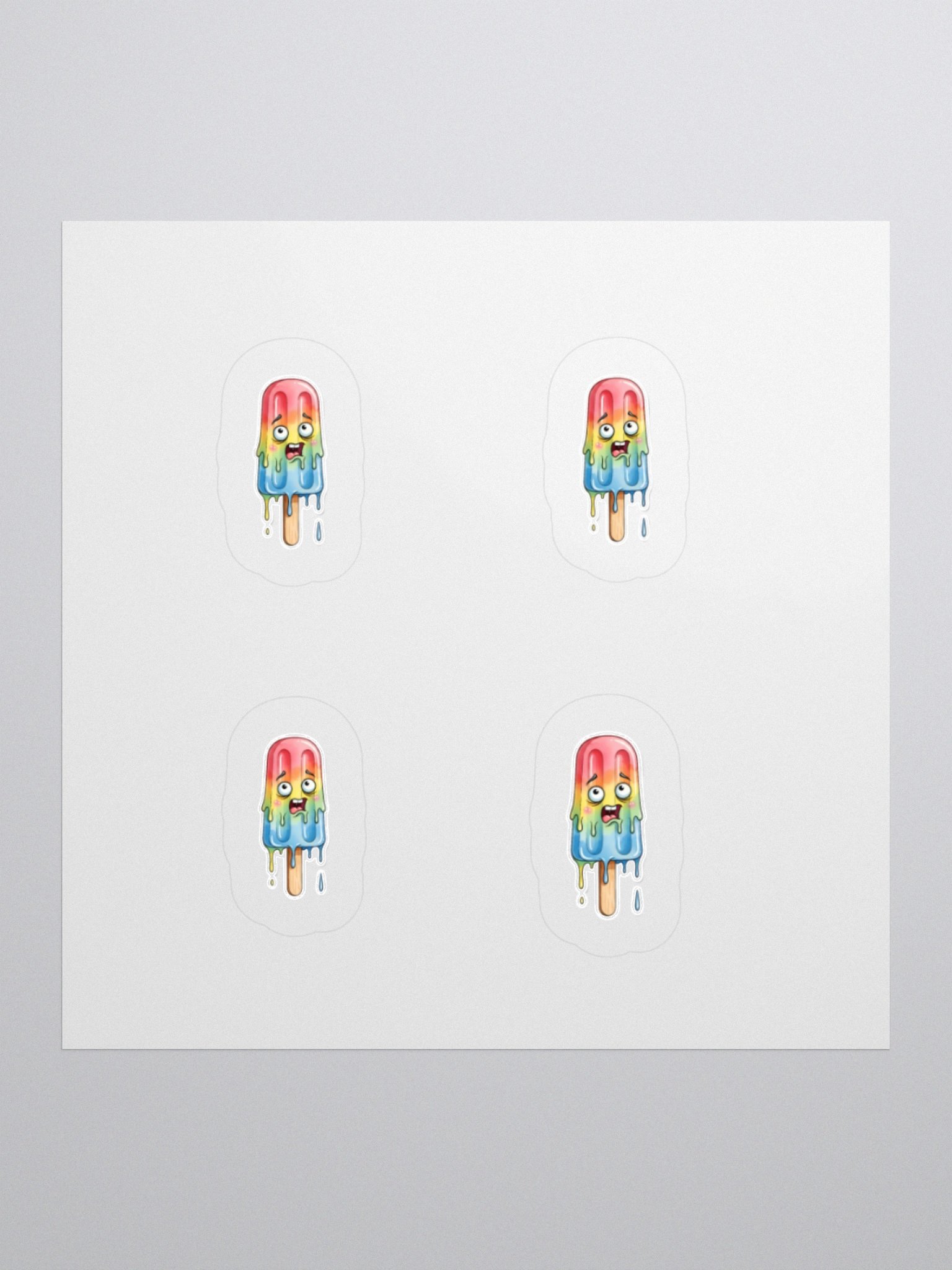 Whimsical Popsicle Faces Sticker Set product image (3)
