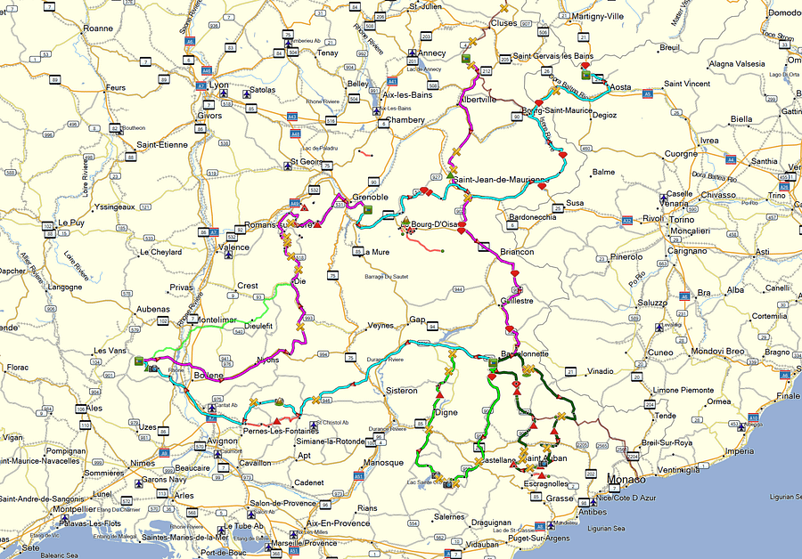 8-DAY WEST ALPS CHALLENGE – TOP HIGHLIGHTS, 2000 KM, Tour Book & GPX Data product image (3)