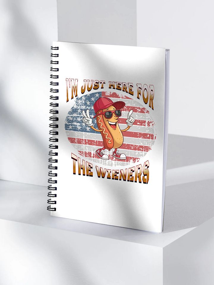 Im Just Here For The Wieners Hot Dog Wacky Adventure Spiral Notebook product image (1)