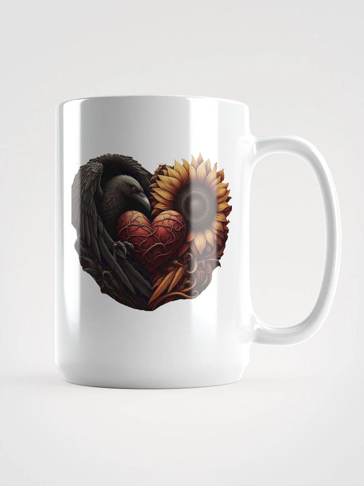 Raven & Sunflower Heart Mug product image (1)