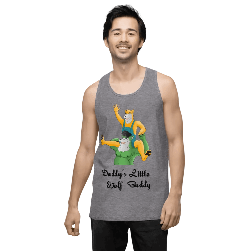 Daddys Little Wolf Buddy Premium Cotton Tank product image (2)