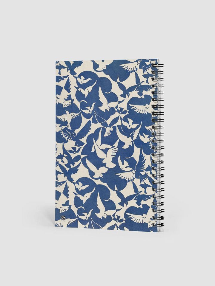 Pigeons in white and blue Spiral Notebook product image (2)