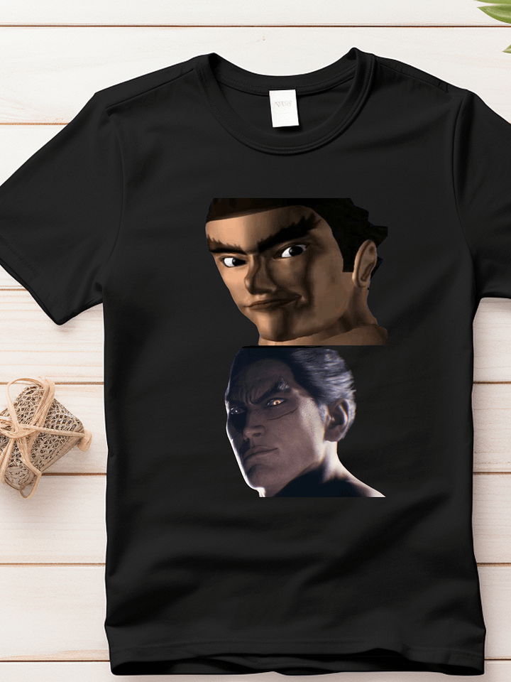 Kazuya V-neck T-shirt (B/W) product image (1)
