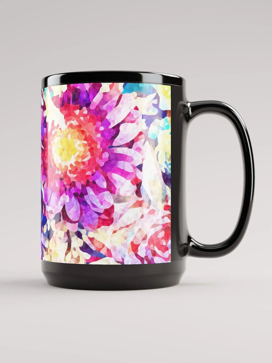 Abstract Graphic | Black Coffee Mug | Assorted Bouquet Floral product image (3)