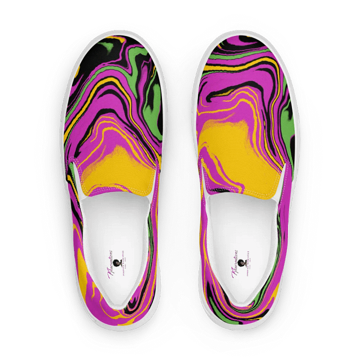 Psychedelic Swirl Women's Slip-Ons product image (1)