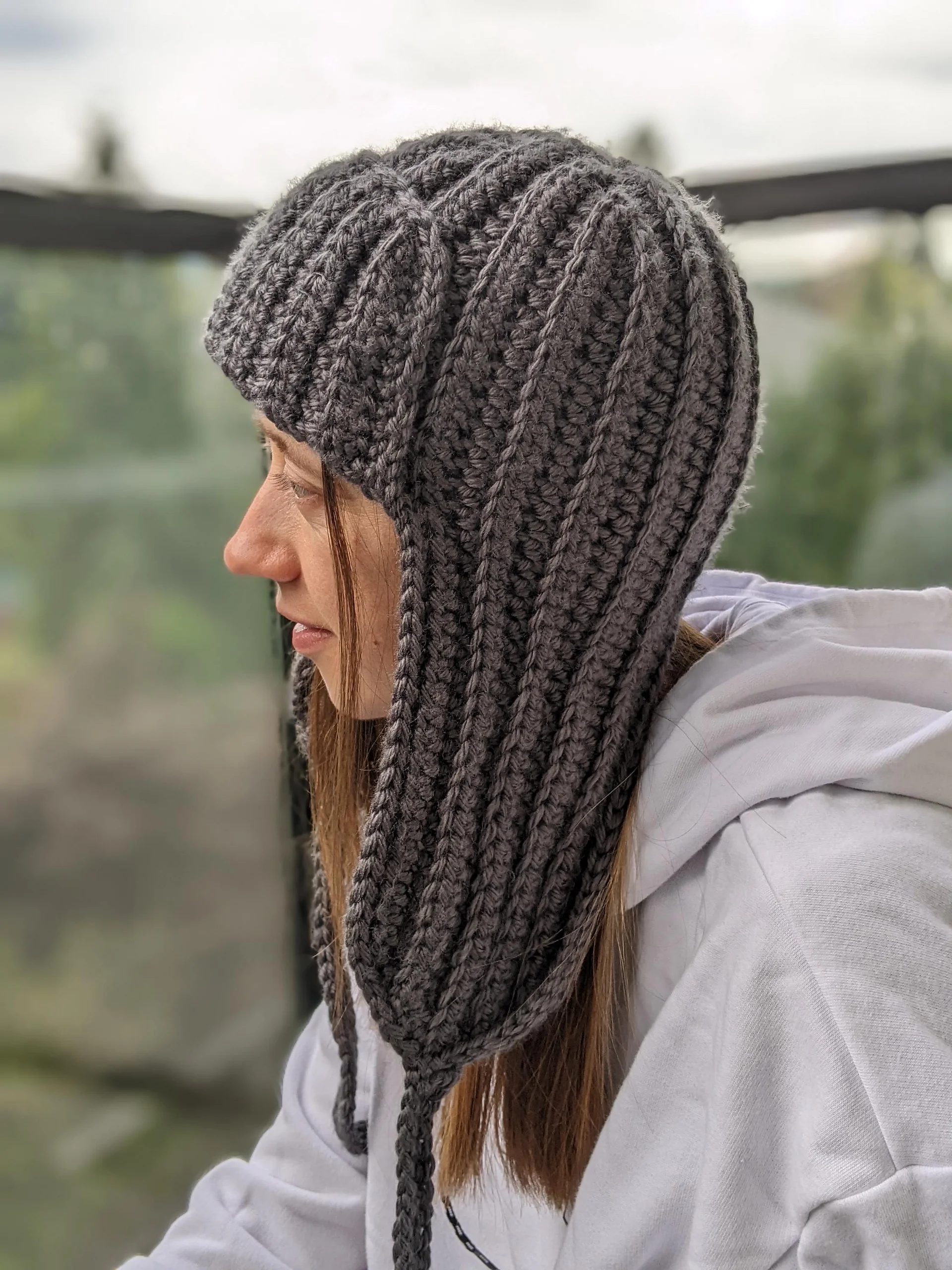 Crochet Trapper Hat Pattern for Men & Women (Unisex) product image (8)