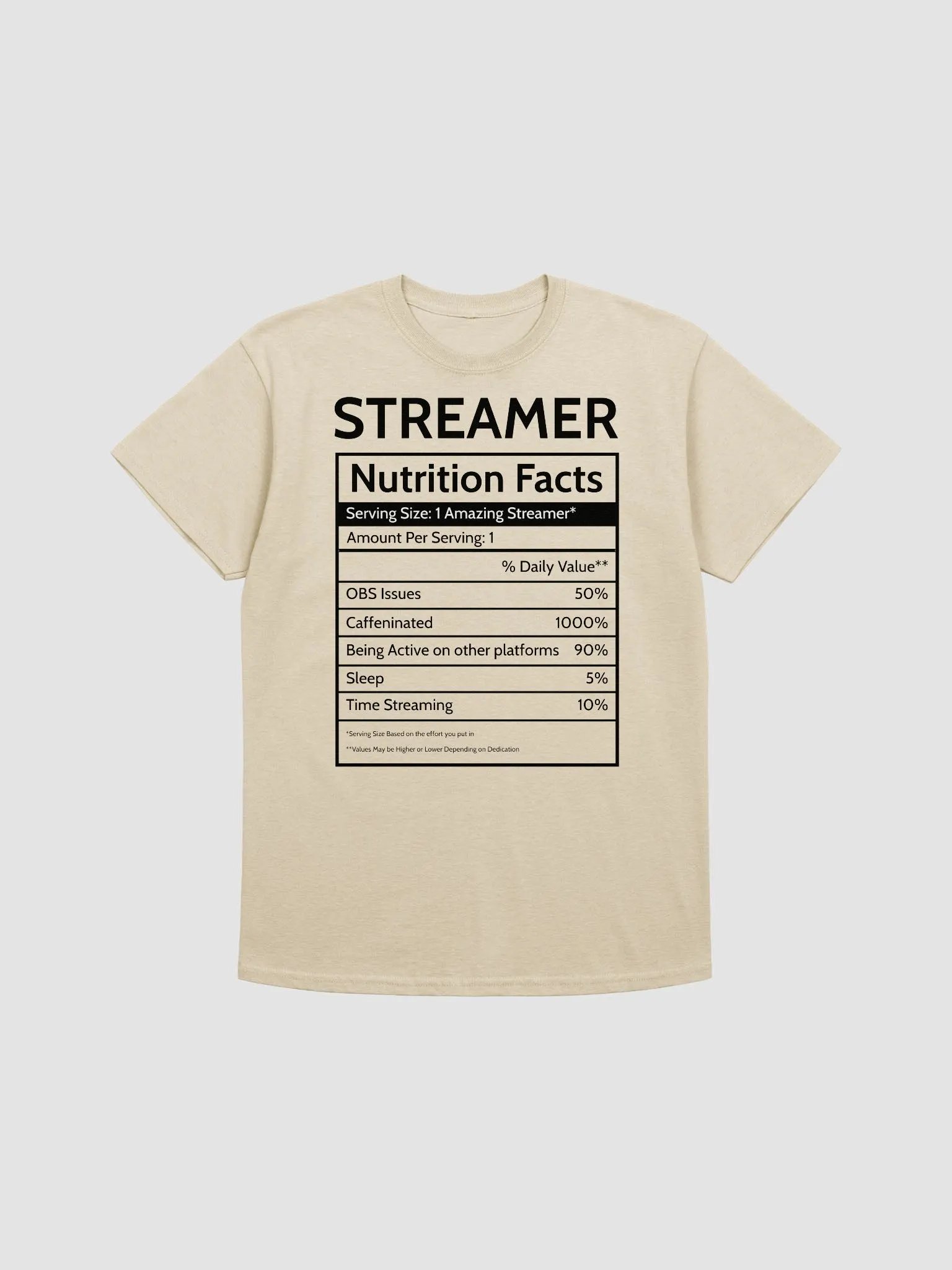 Streamer Nutrition (Black Text) product image (9)
