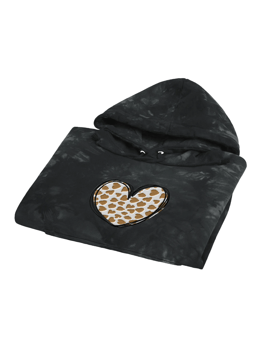 Cheetah Heart Love Champion Tie- Dye Hoodie product image (4)