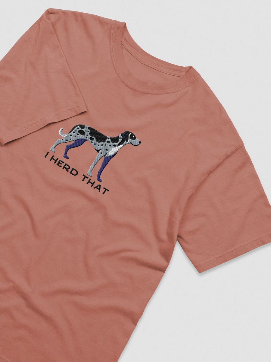 I Herd That T-Shirt(Embroidered) of a Catahoula Leopard Dog(Blue Leopard) product image (19)