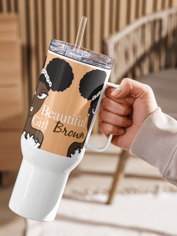 Beautiful Brown Girl Chocolate Travel Mug product image (2)