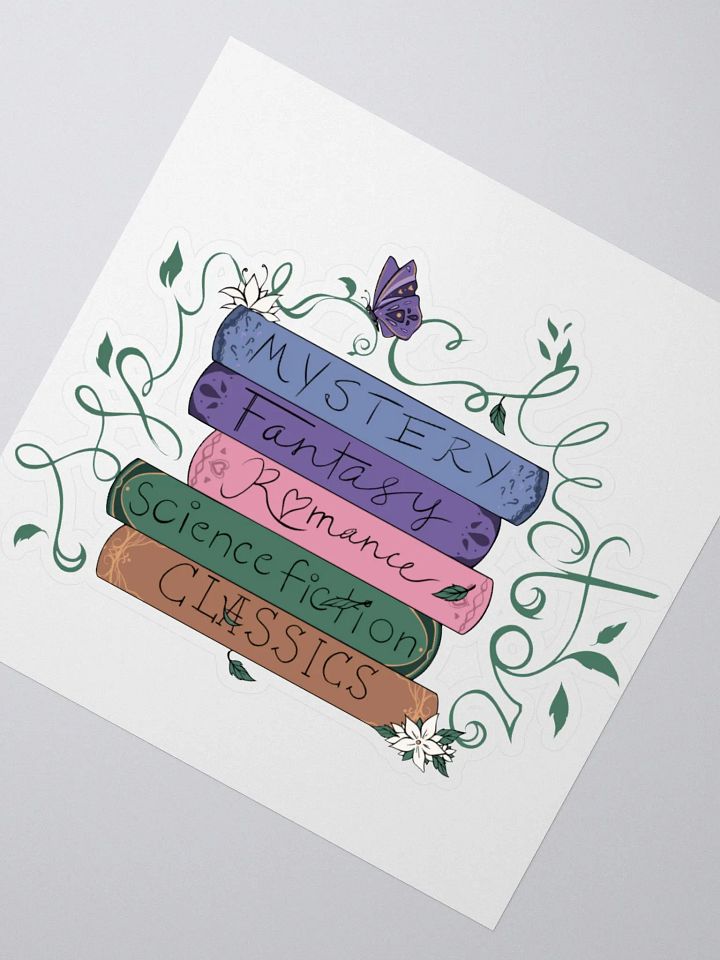 Whimsical Bookstack Sticker product image (2)