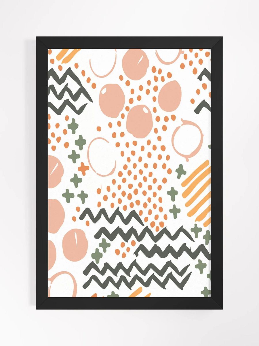 Vibrant Abstract Wood-Framed Poster product image (4)