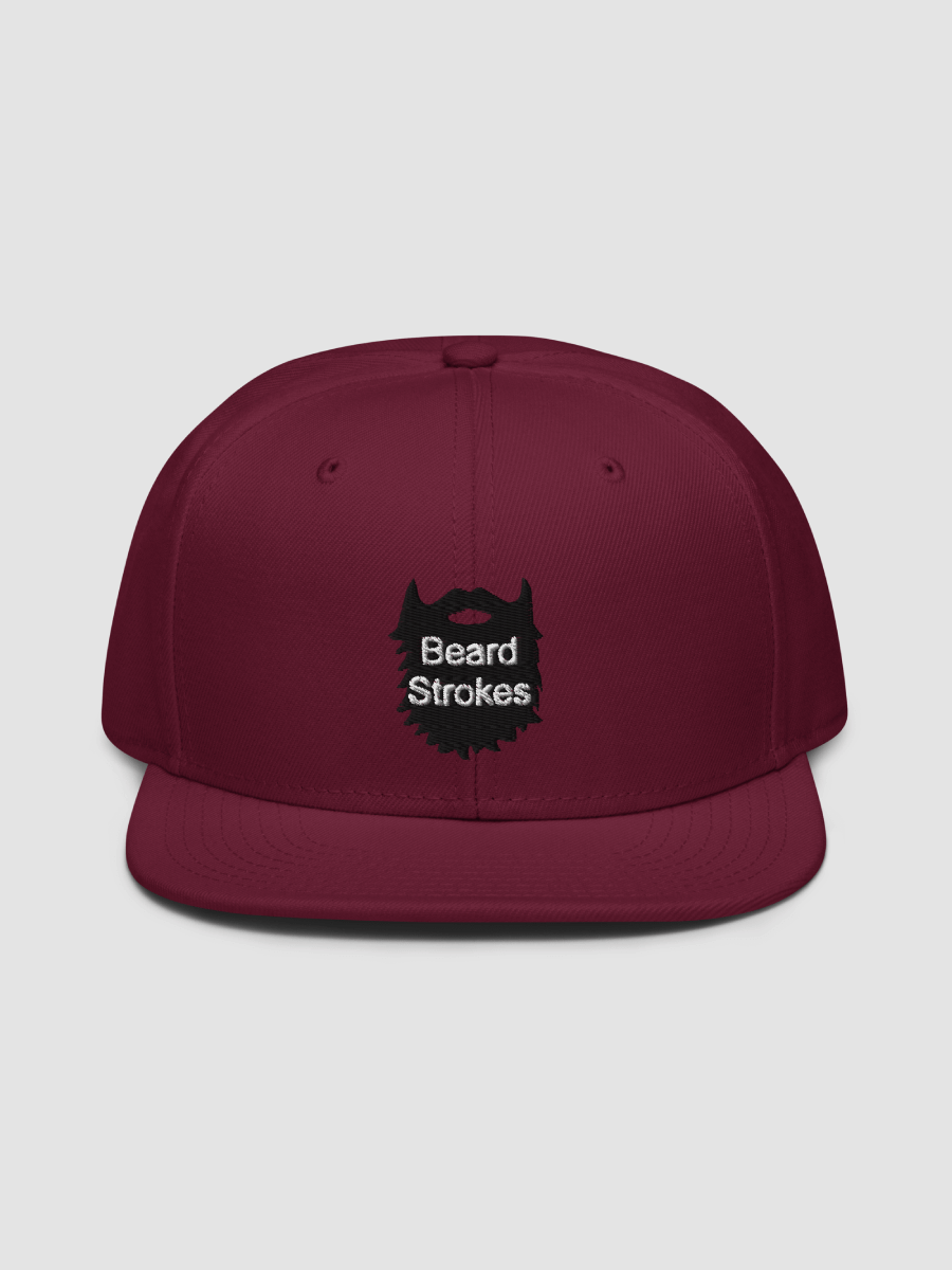 Beard Strokes Snapback Cap Hat (Black Beard) product image (2)