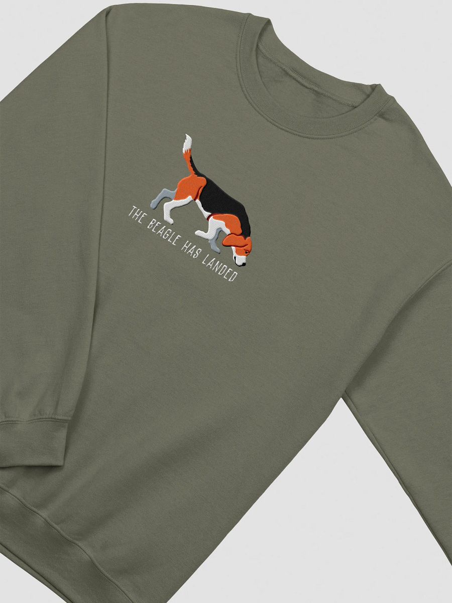The Beagle Has Landed Sweatshirt (Embroidered) of a Beagle product image (15)