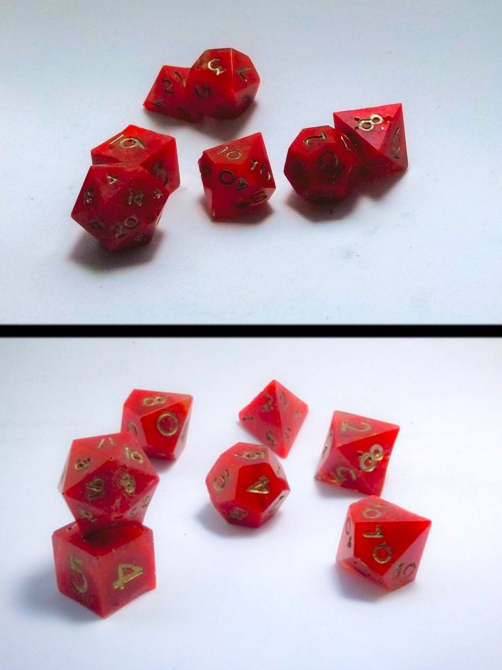 Red TTRPG 7x Dice Set product image (2)
