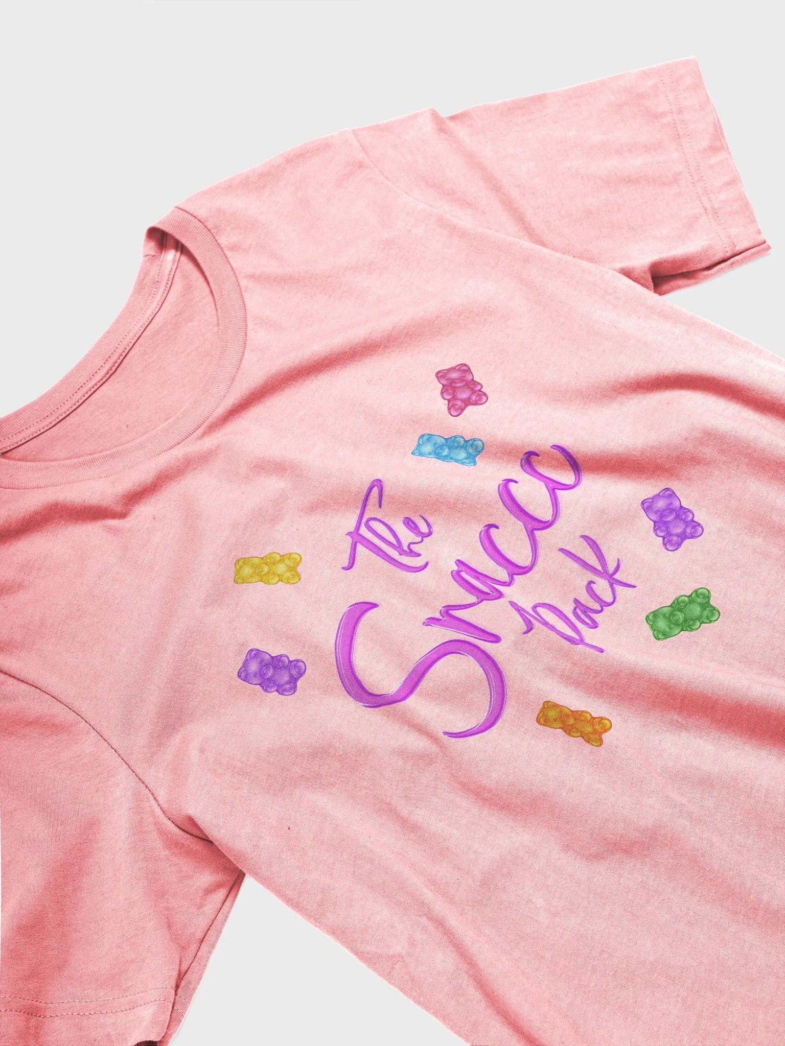 The Snaccc Pack Gummy Bear Pink Icing Super Soft Shirt product image (2)
