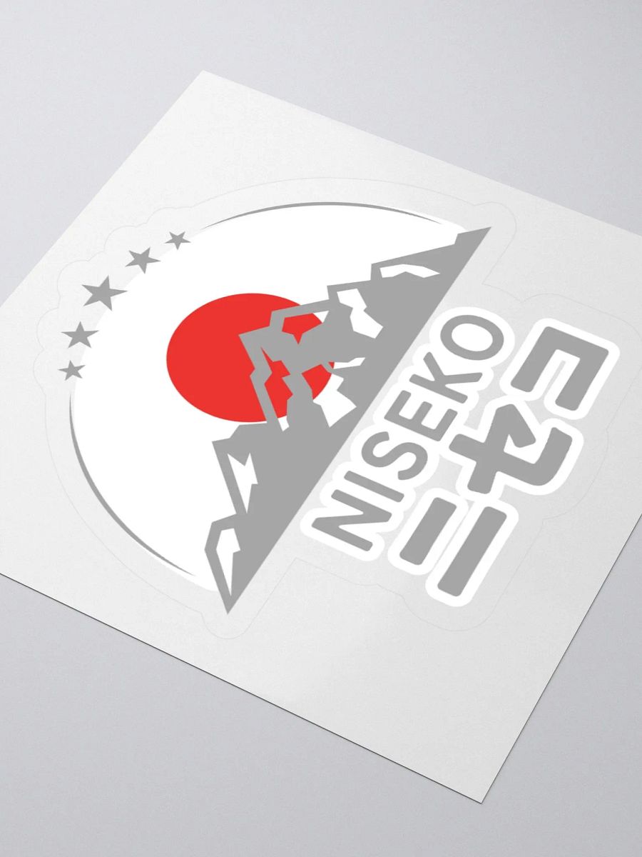 Niseko Ski Resort Travel Sticker for Suitcases, Five Star Mountain Gray product image (3)