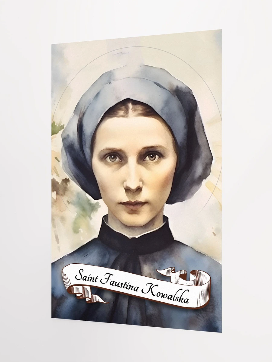 Saint Faustina Kowalska Patron Saint of Mercy, Divine Mercy Devotion, Matte Poster product image (5)