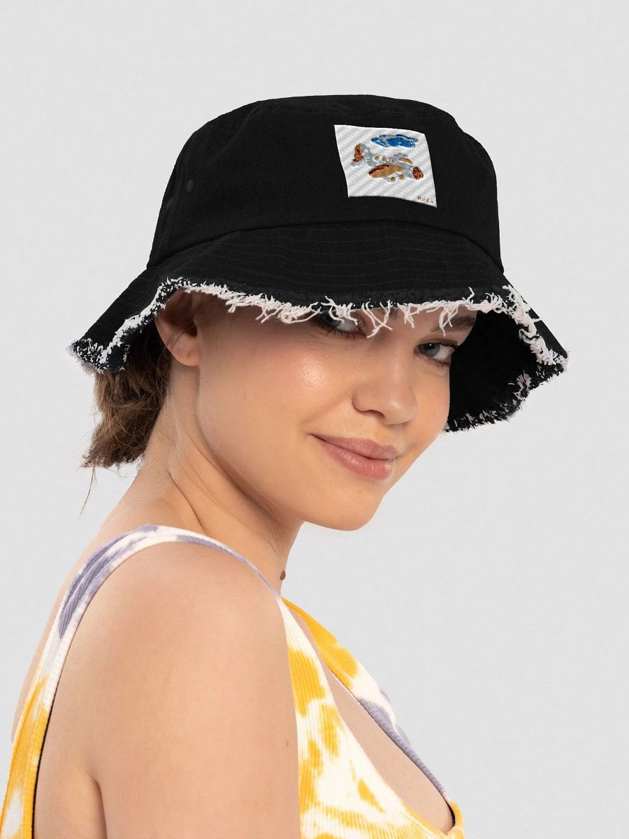Kid Airplane (Capstone Distressed Denim Bucket Hat) product image (2)