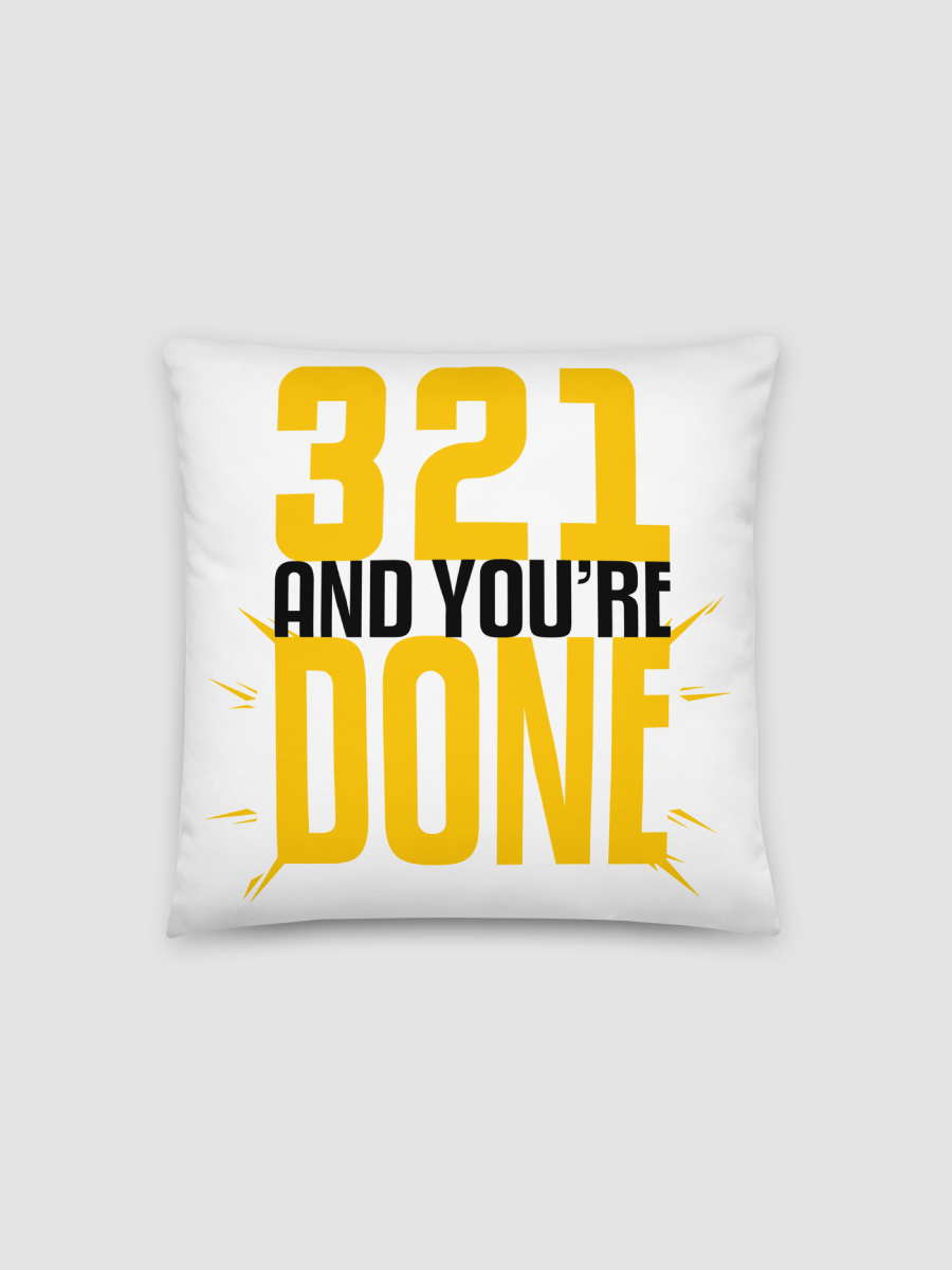 'DONE' Gold Light Pillow product image (1)