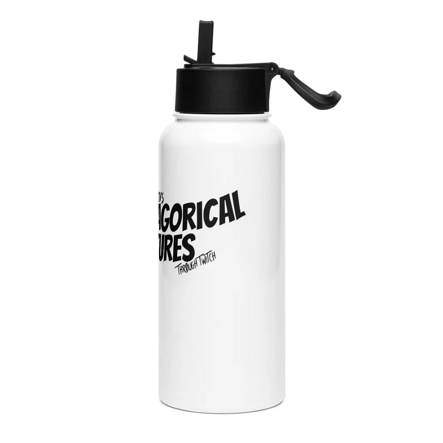 Glossy Black Steel Oasis Water Bottle product image (3)