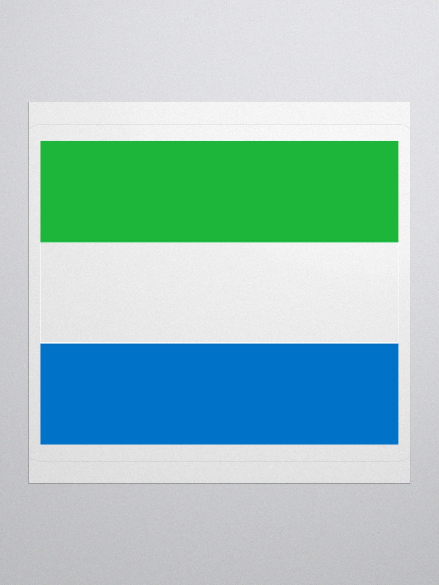 Sierra Leone Flag Sticker - Durable Vinyl for Indoor Use - Multiple Sizes Available product image (2)
