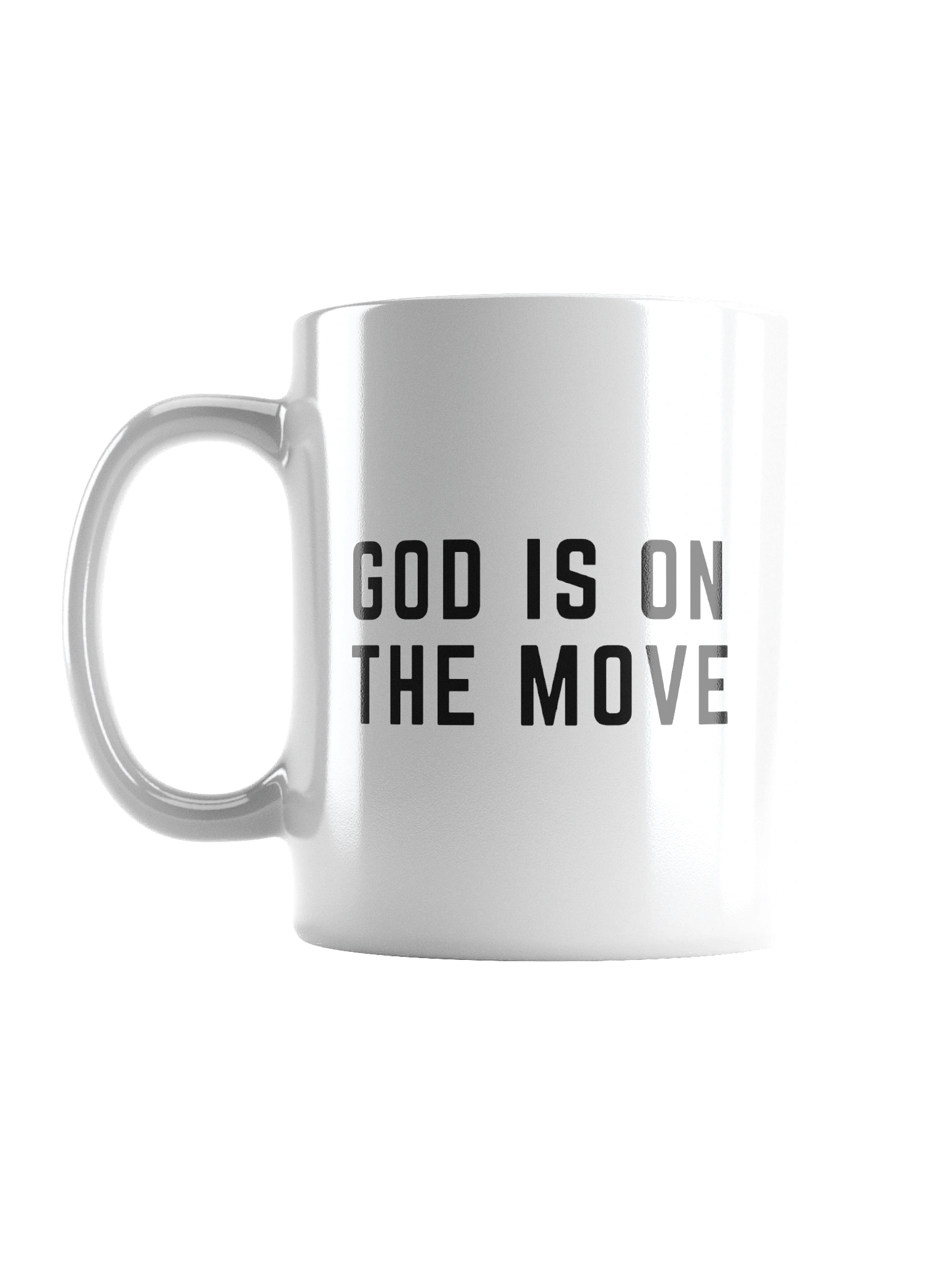 God is On the Move White Mug product image (1)
