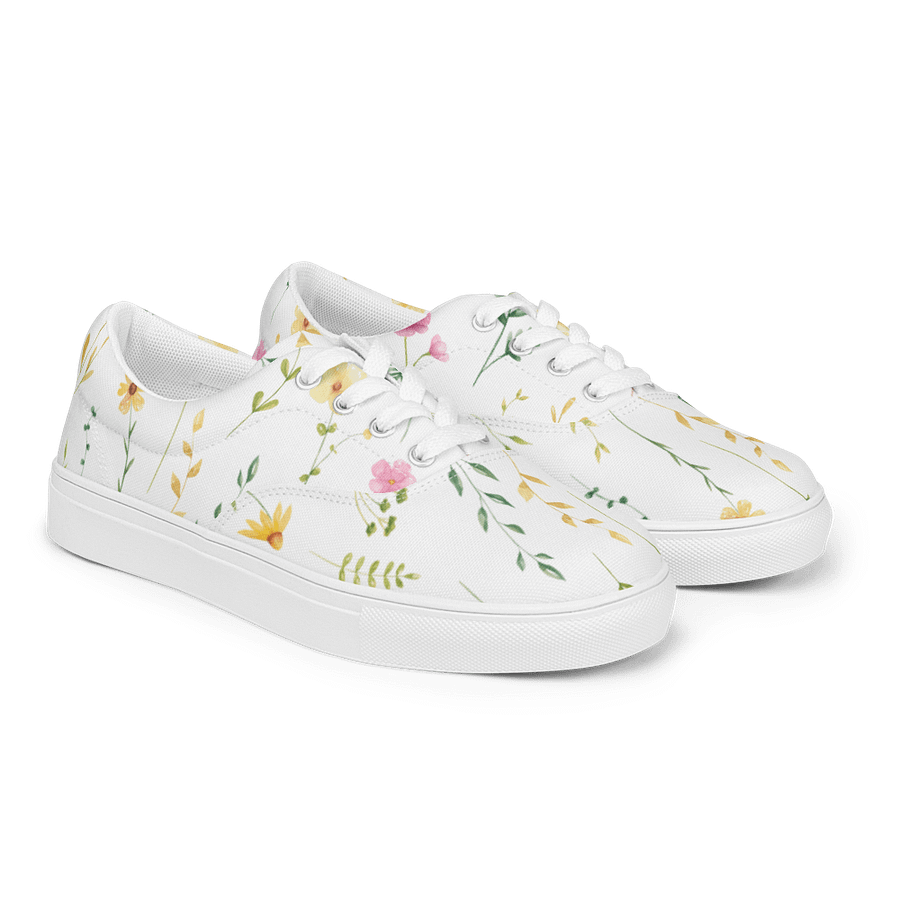Floral Harmony Lace-Up Canvas Shoes product image (3)