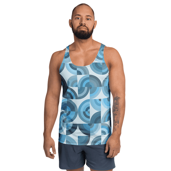 Blue Mosaic Dreams Tank Top product image (1)