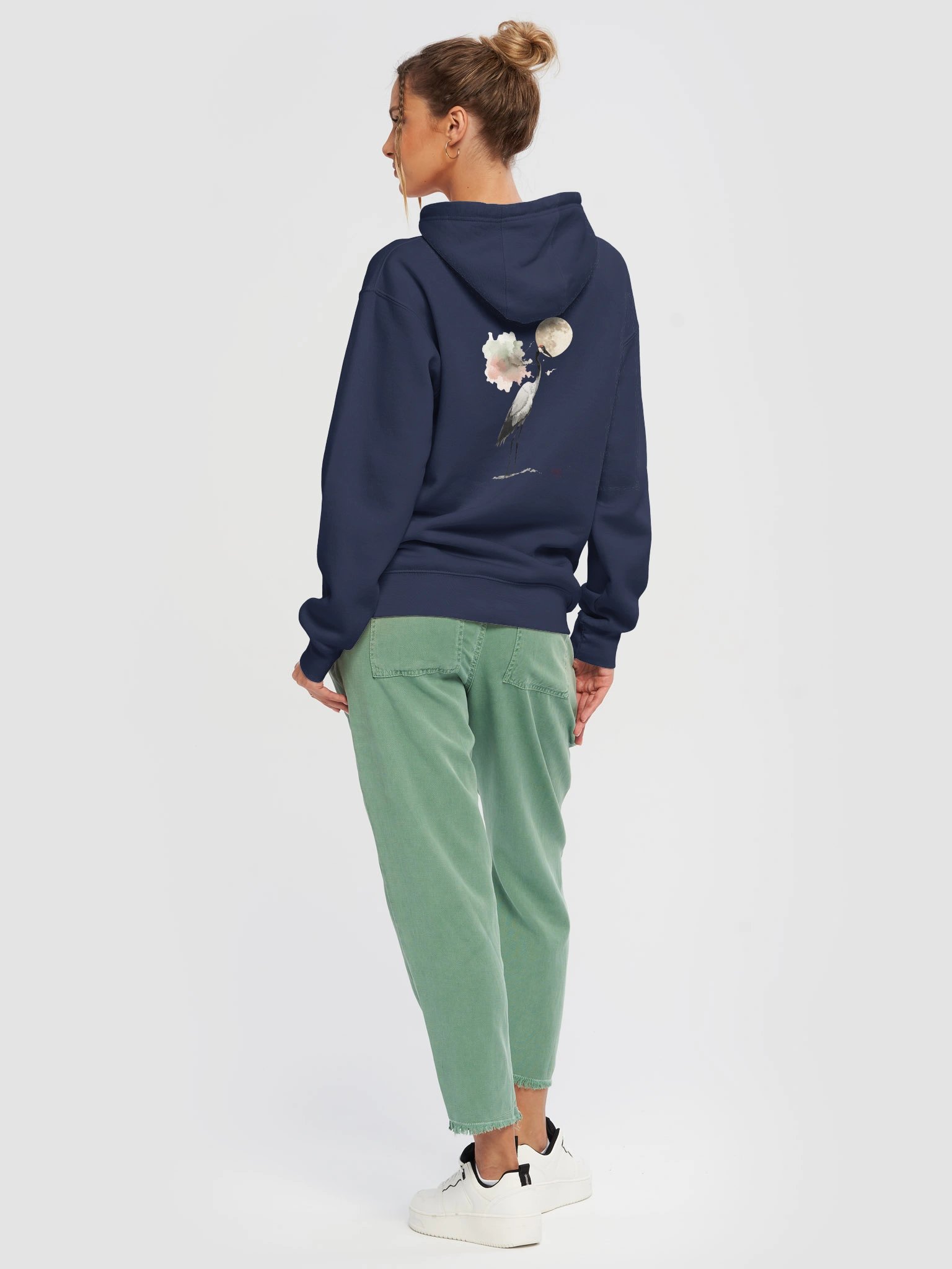 Moonlit Crane Premium Hoodie product image (7)