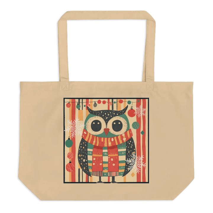 Whimsical Owl Holiday Tote product image (1)