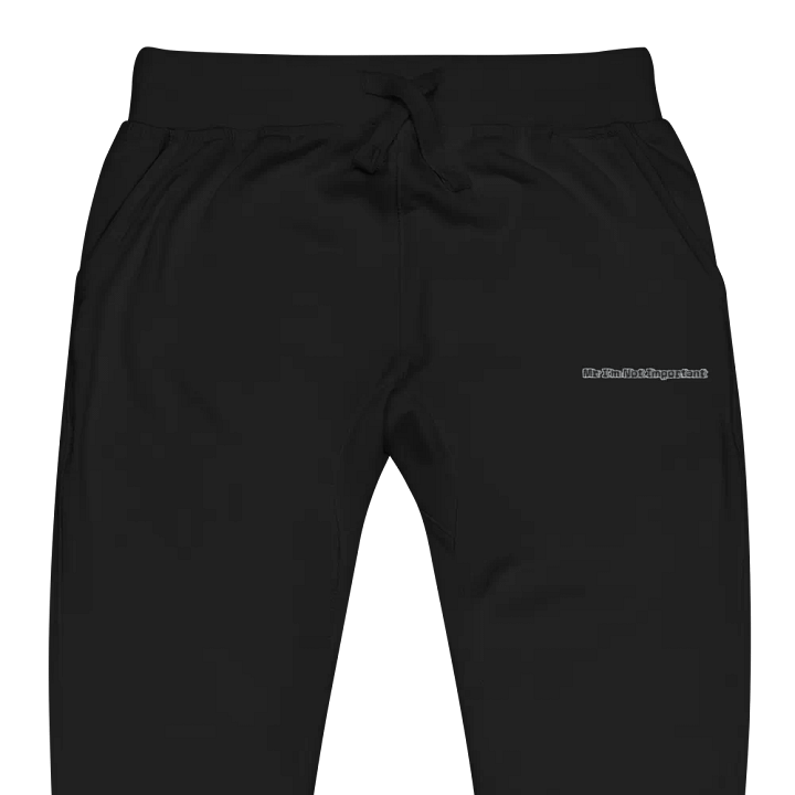 Unisex Fleece Joggers - Embroidered - Mr I'm Not Important product image (2)