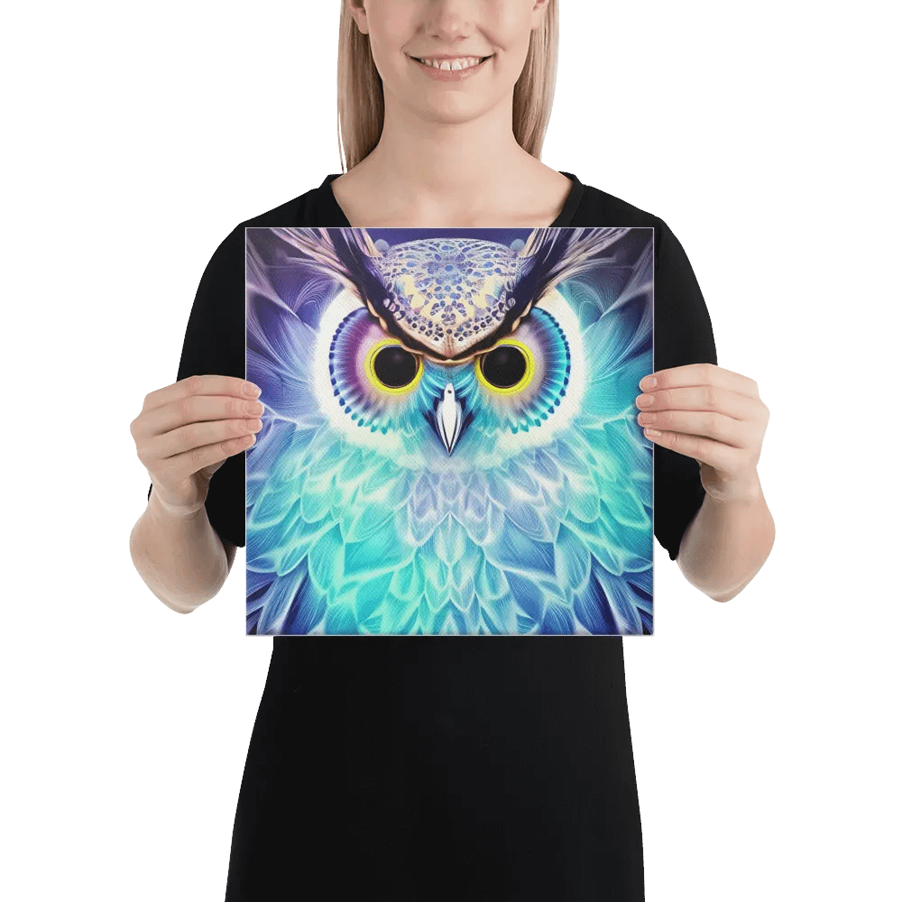 Fantasy Fractal Owl Art - v10 product image (2)