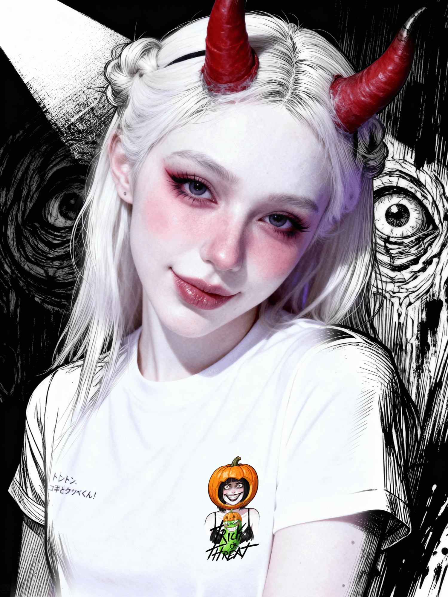 TIREDBOYSCLUB™ / TRICK OR THREAT TEE CLEAR product image (1)