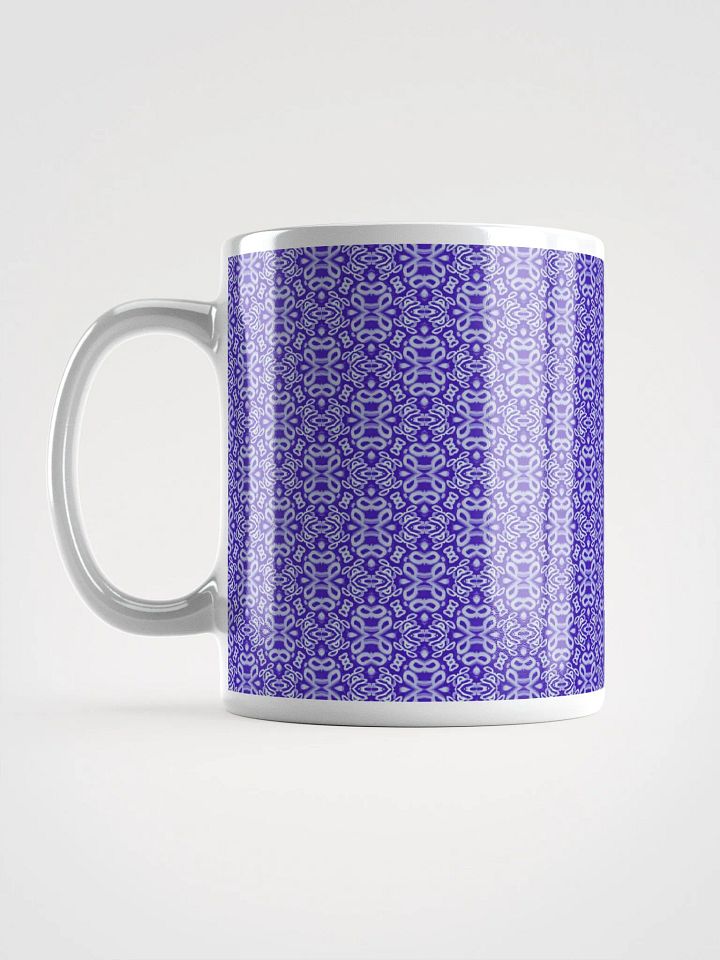 Purple & White Seamless Patterned Ceramic Mug product image (1)