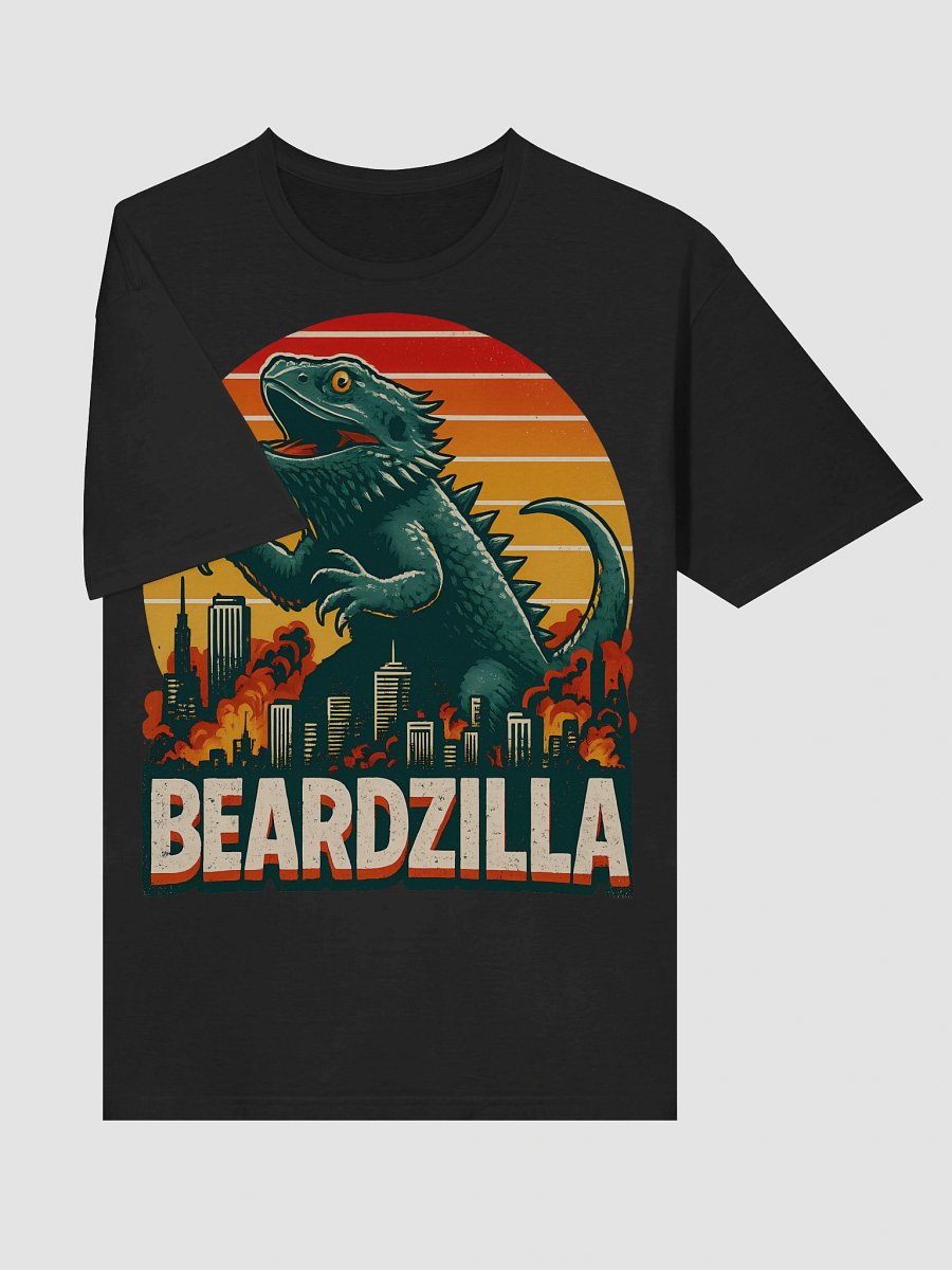 Retro “Beardzilla” Bearded Dragon Tee – Funny Lizard Lover Gift Shirt product image (215)